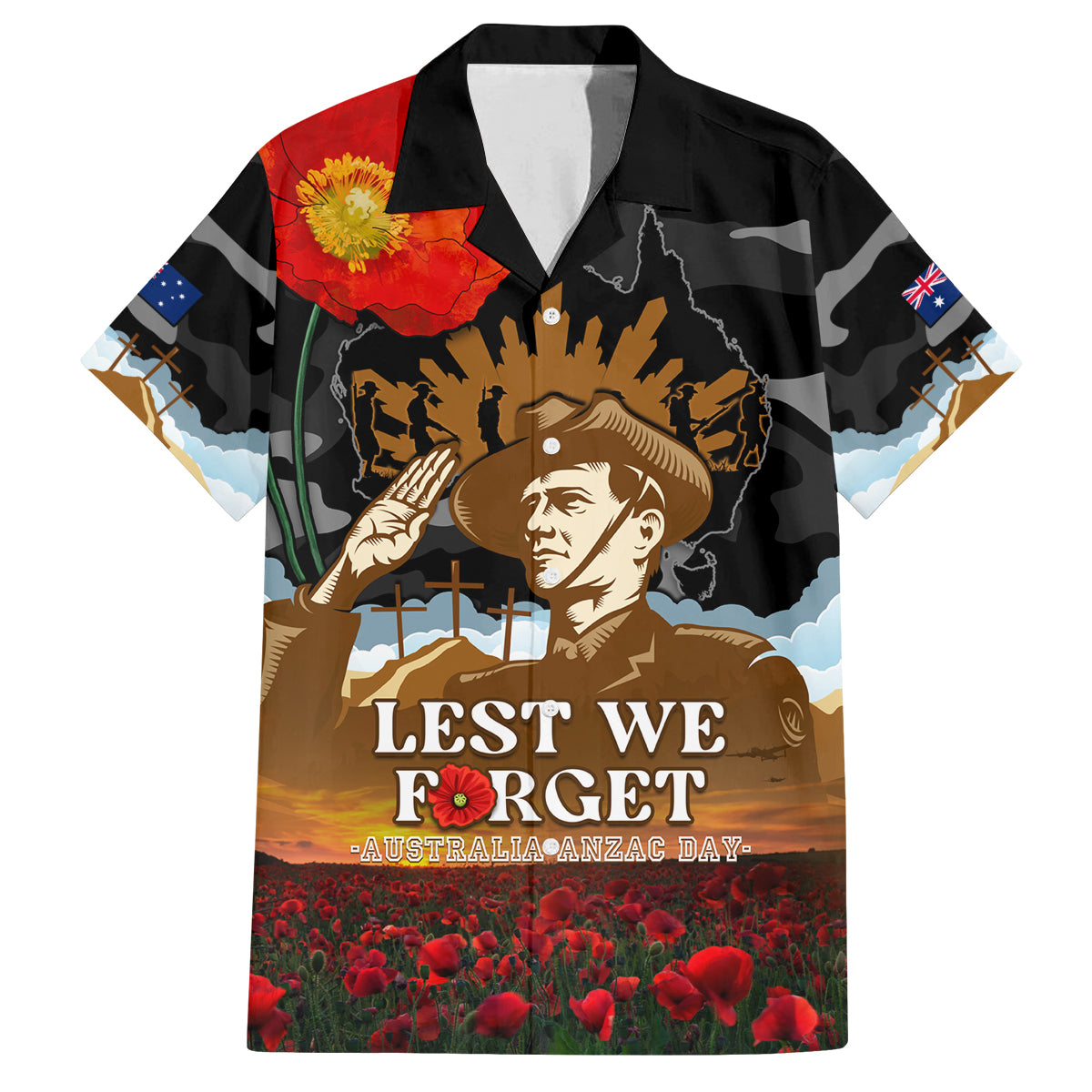 australia-anzac-day-family-matching-long-sleeve-bodycon-dress-and-hawaiian-shirt-lest-we-forget-australian-army-corps