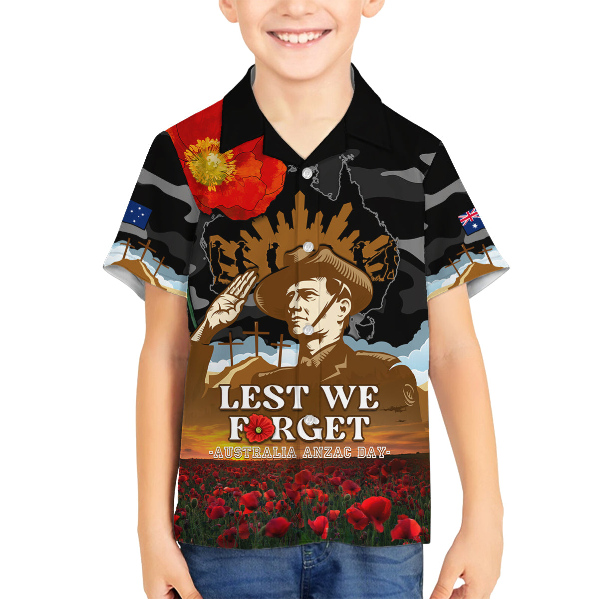 australia-anzac-day-family-matching-long-sleeve-bodycon-dress-and-hawaiian-shirt-lest-we-forget-australian-army-corps