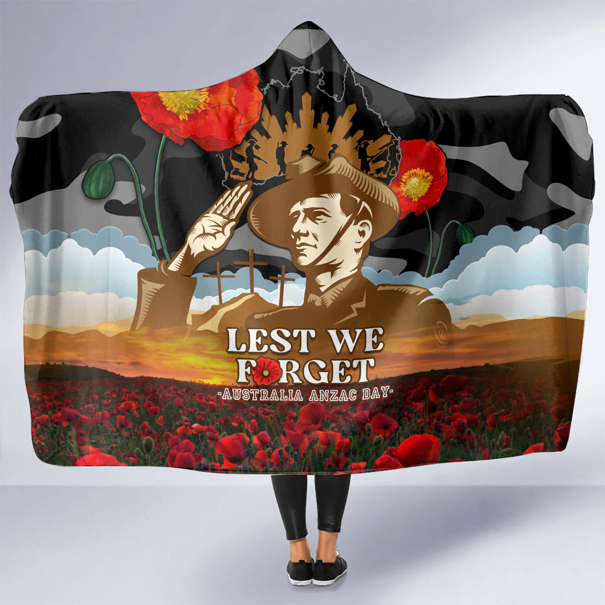 australia-anzac-day-hooded-blanket-lest-we-forget-australian-army-corps