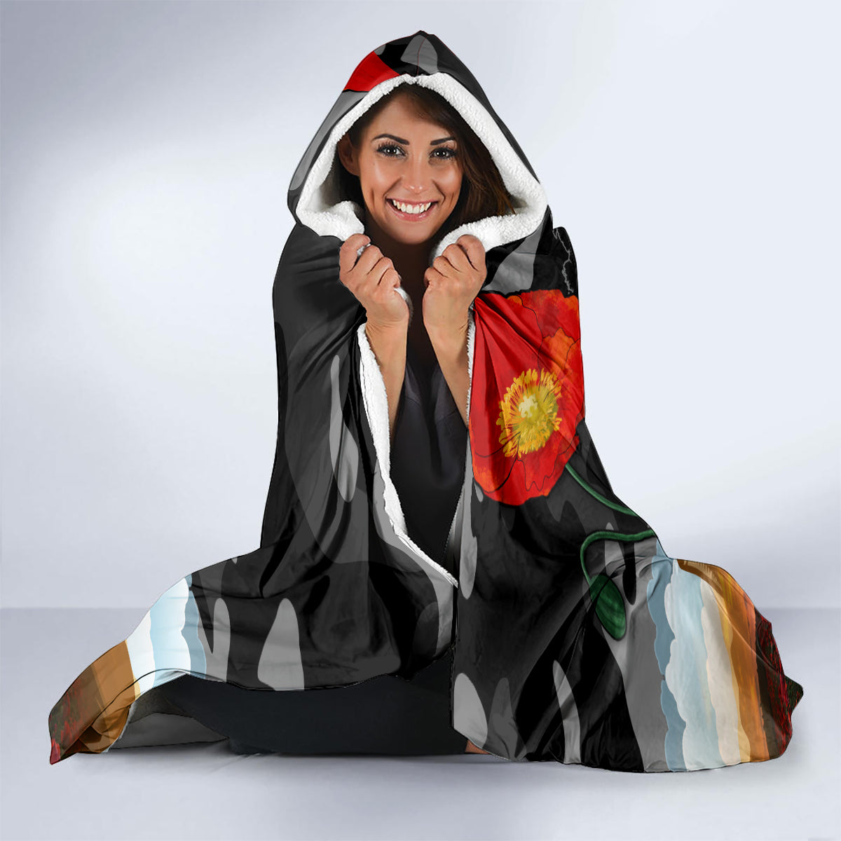 australia-anzac-day-hooded-blanket-lest-we-forget-australian-army-corps
