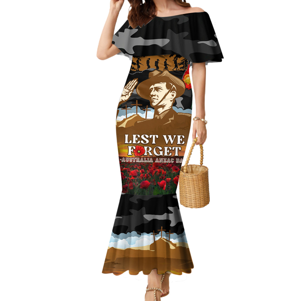 australia-anzac-day-mermaid-dress-lest-we-forget-australian-army-corps