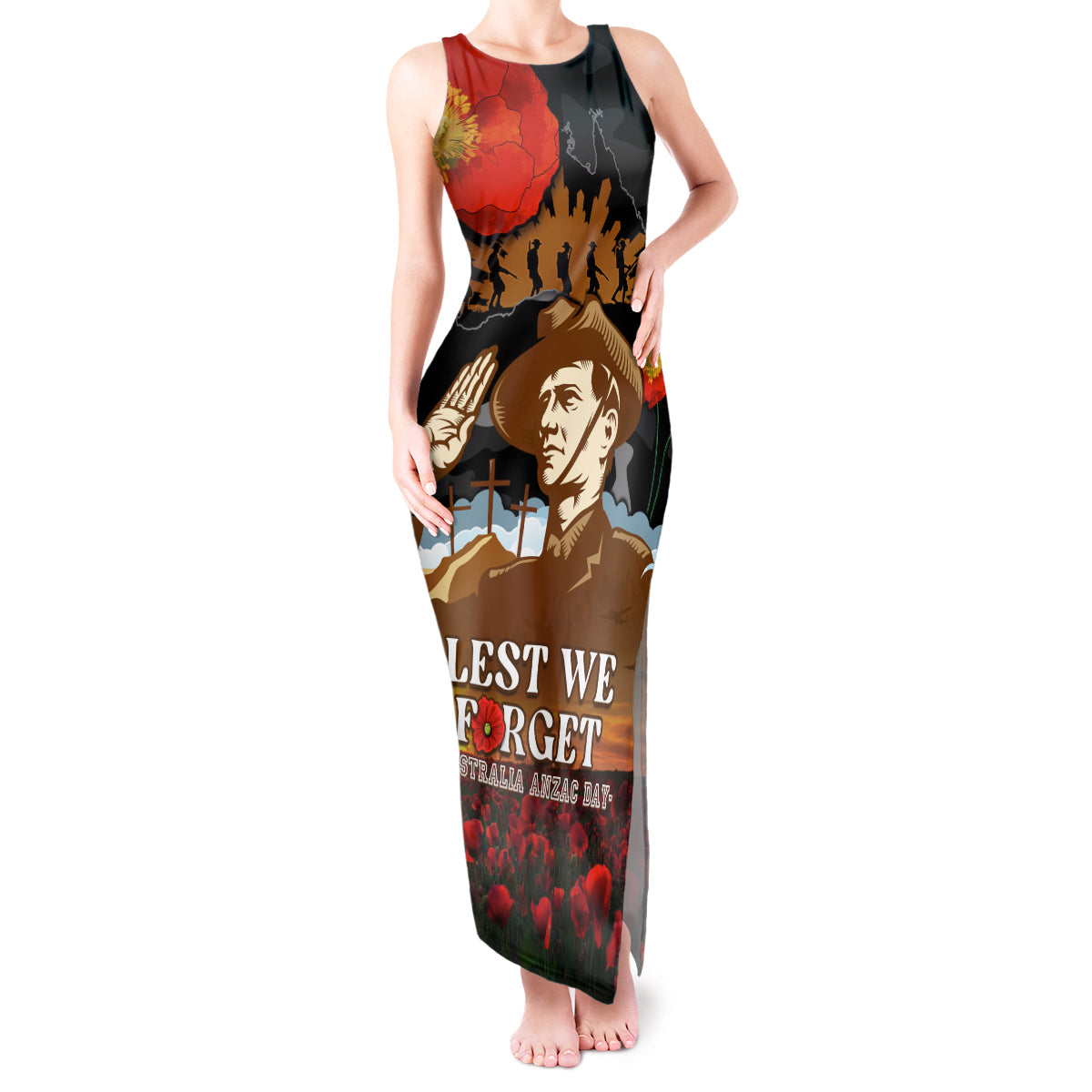 australia-anzac-day-tank-maxi-dress-lest-we-forget-australian-army-corps