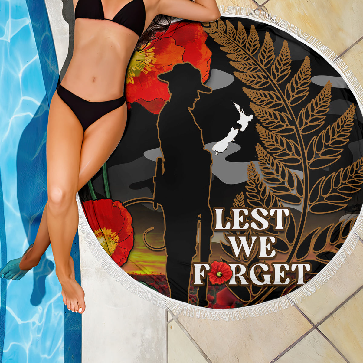 new-zealand-anzac-day-beach-blanket-lest-we-forget-silver-fern-with-camouflage