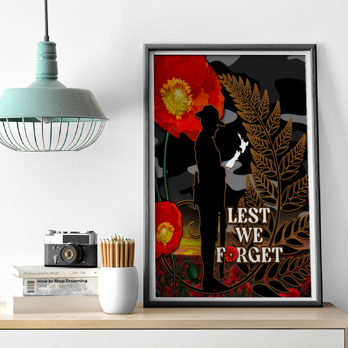 new-zealand-anzac-day-canvas-wall-art-lest-we-forget-silver-fern-with-camouflage