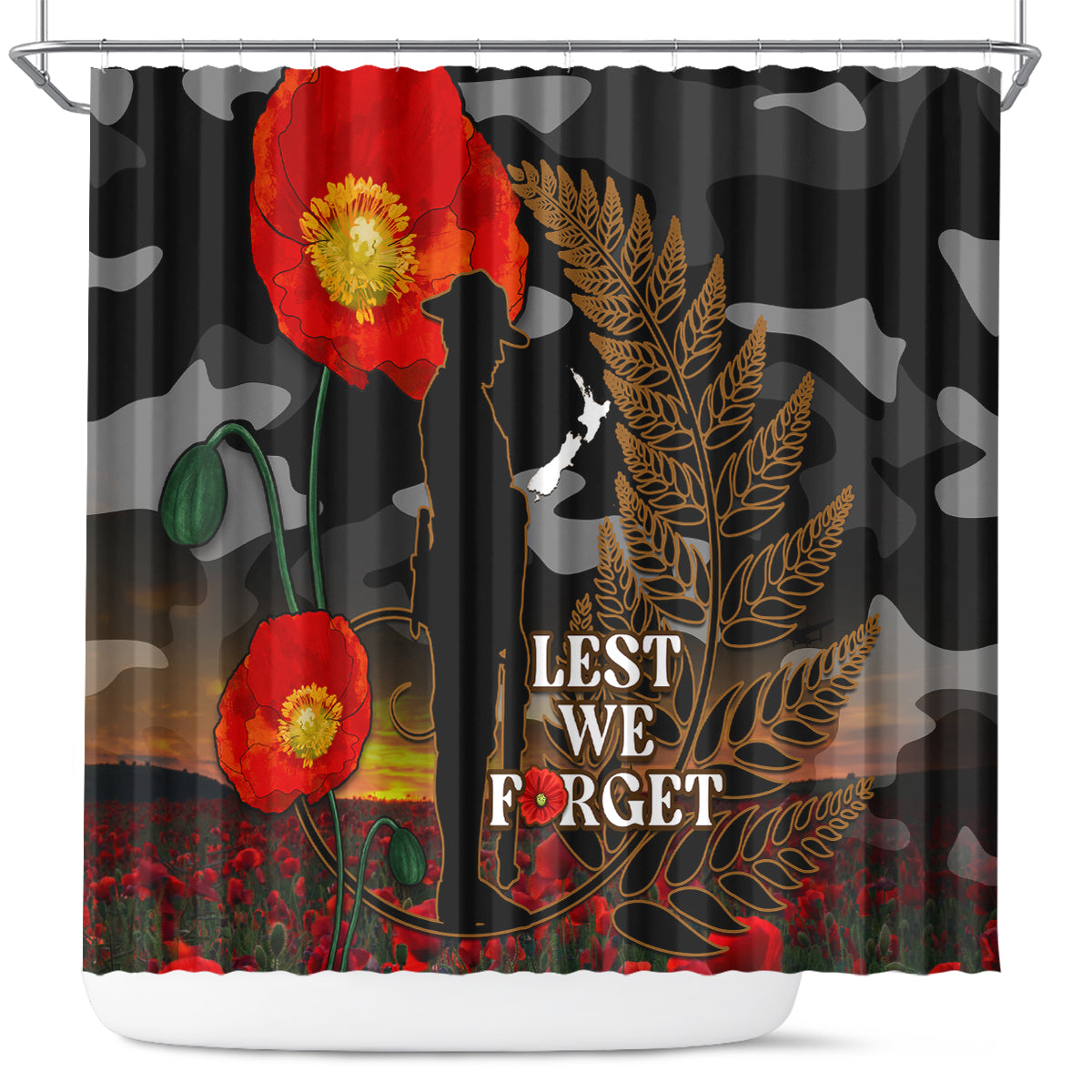 new-zealand-anzac-day-shower-curtain-lest-we-forget-silver-fern-with-camouflage