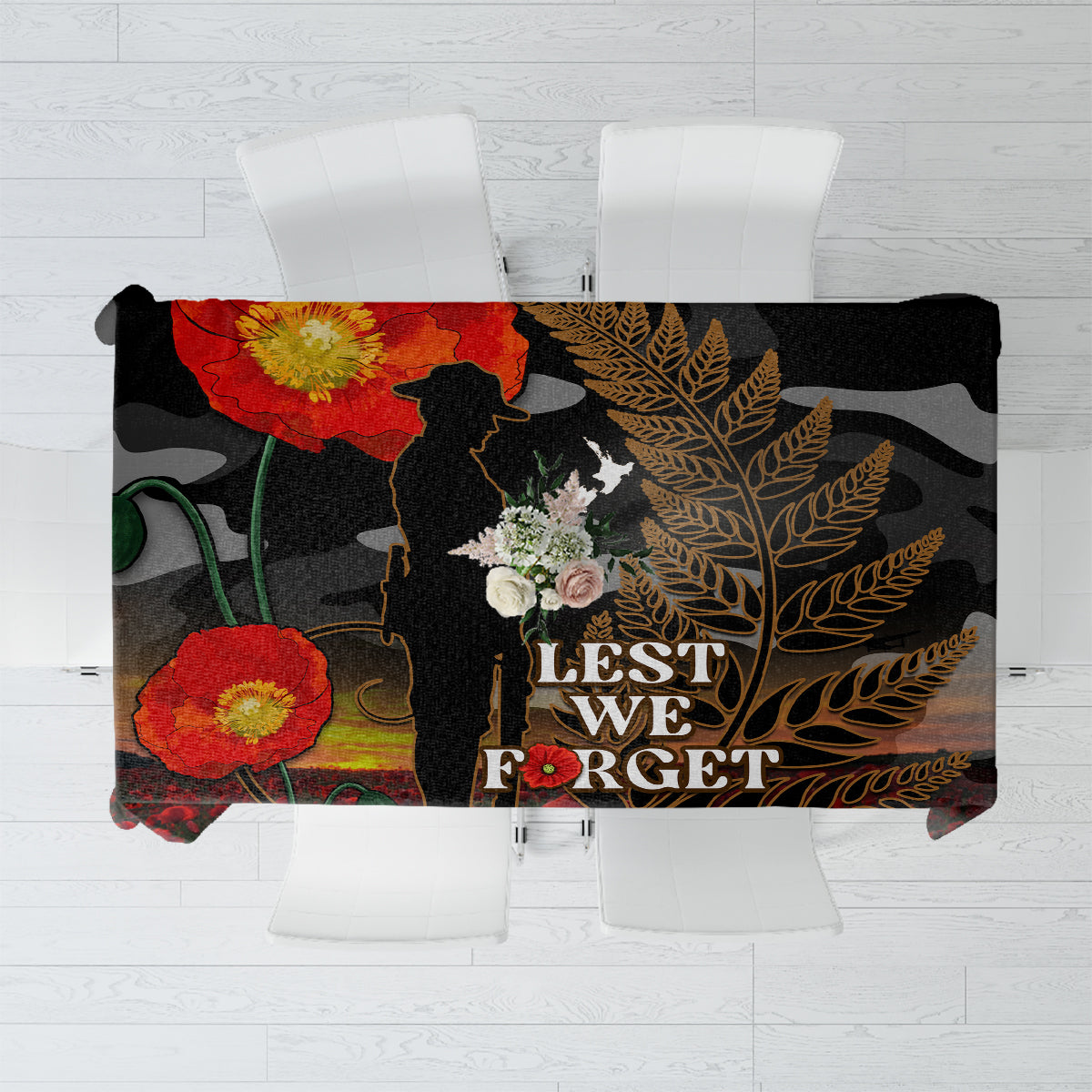 new-zealand-anzac-day-tablecloth-lest-we-forget-silver-fern-with-camouflage