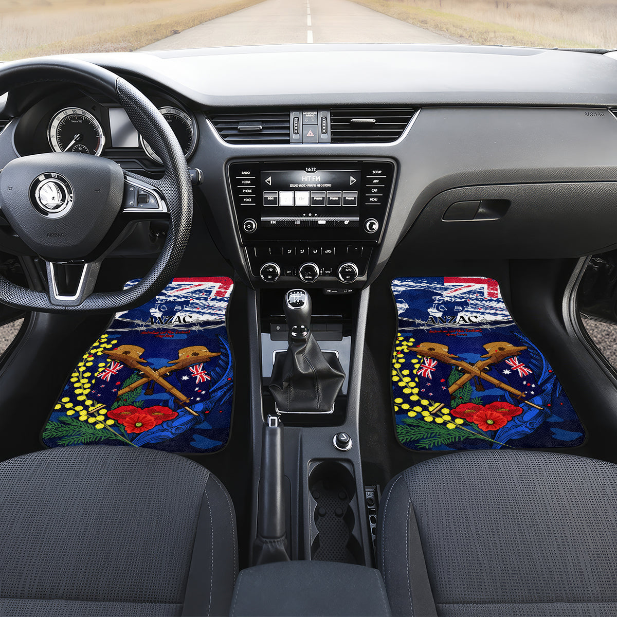 australia-and-new-zealand-anzac-day-car-mats-lest-we-forget-silver-fern-with-golden-wattle