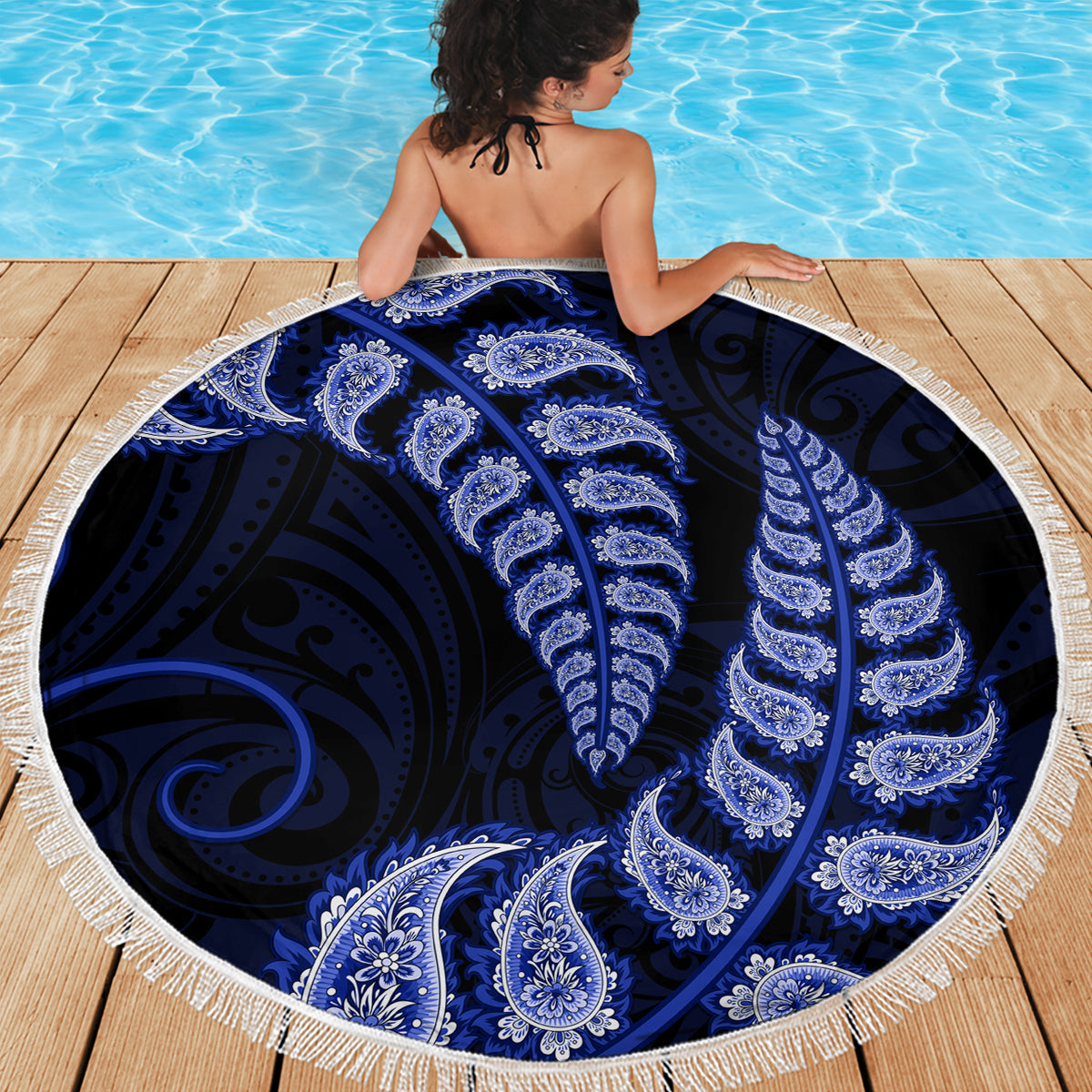 blue-new-zealand-paisley-silver-fern-beach-blanket-aotearoa-maori