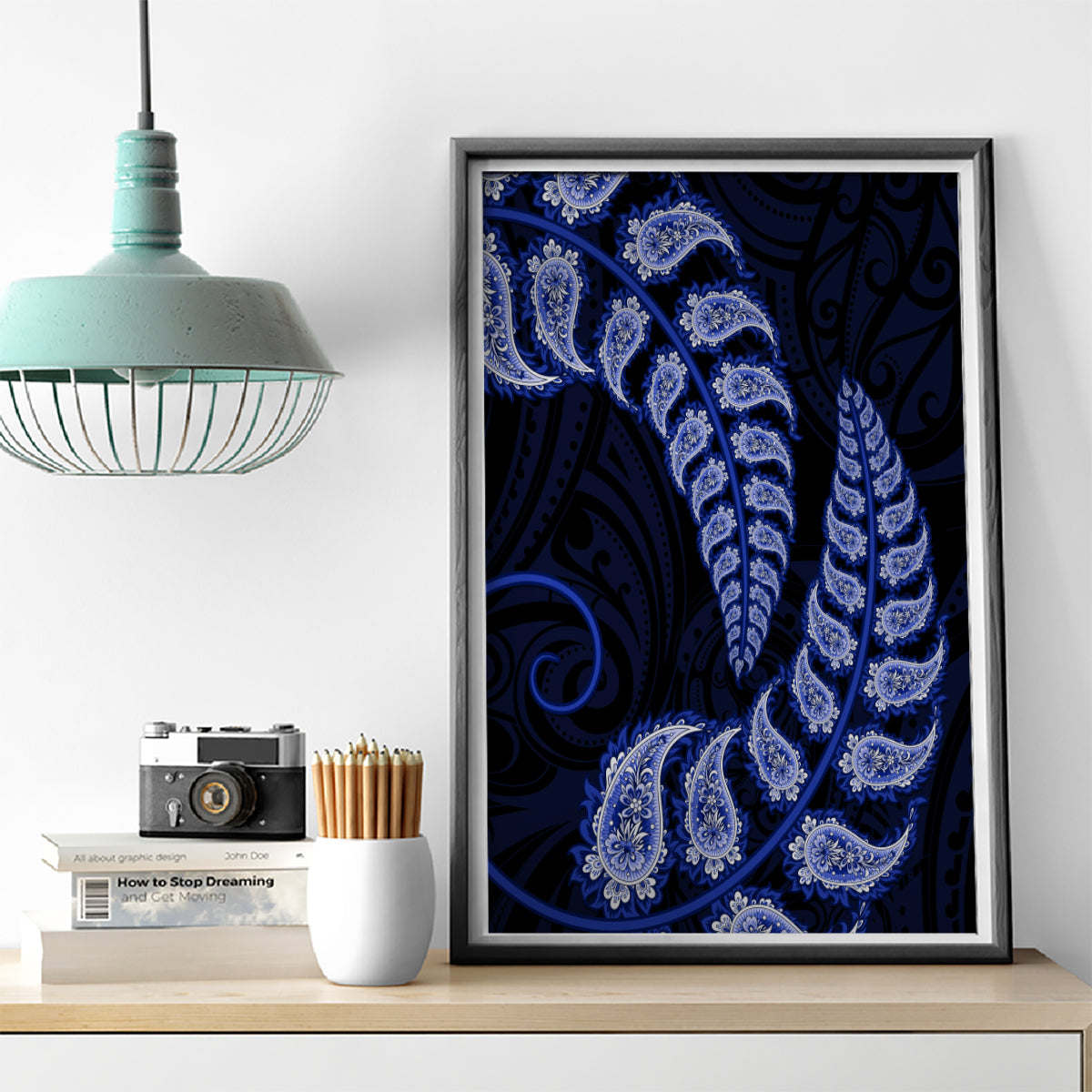 blue-new-zealand-paisley-silver-fern-canvas-wall-art-aotearoa-maori