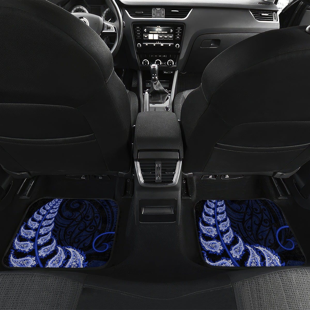 blue-new-zealand-paisley-silver-fern-car-mats-aotearoa-maori