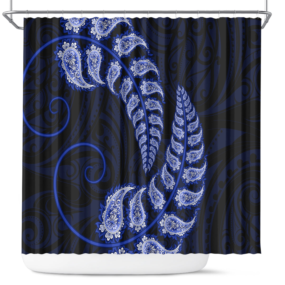 blue-new-zealand-paisley-silver-fern-shower-curtain-aotearoa-maori