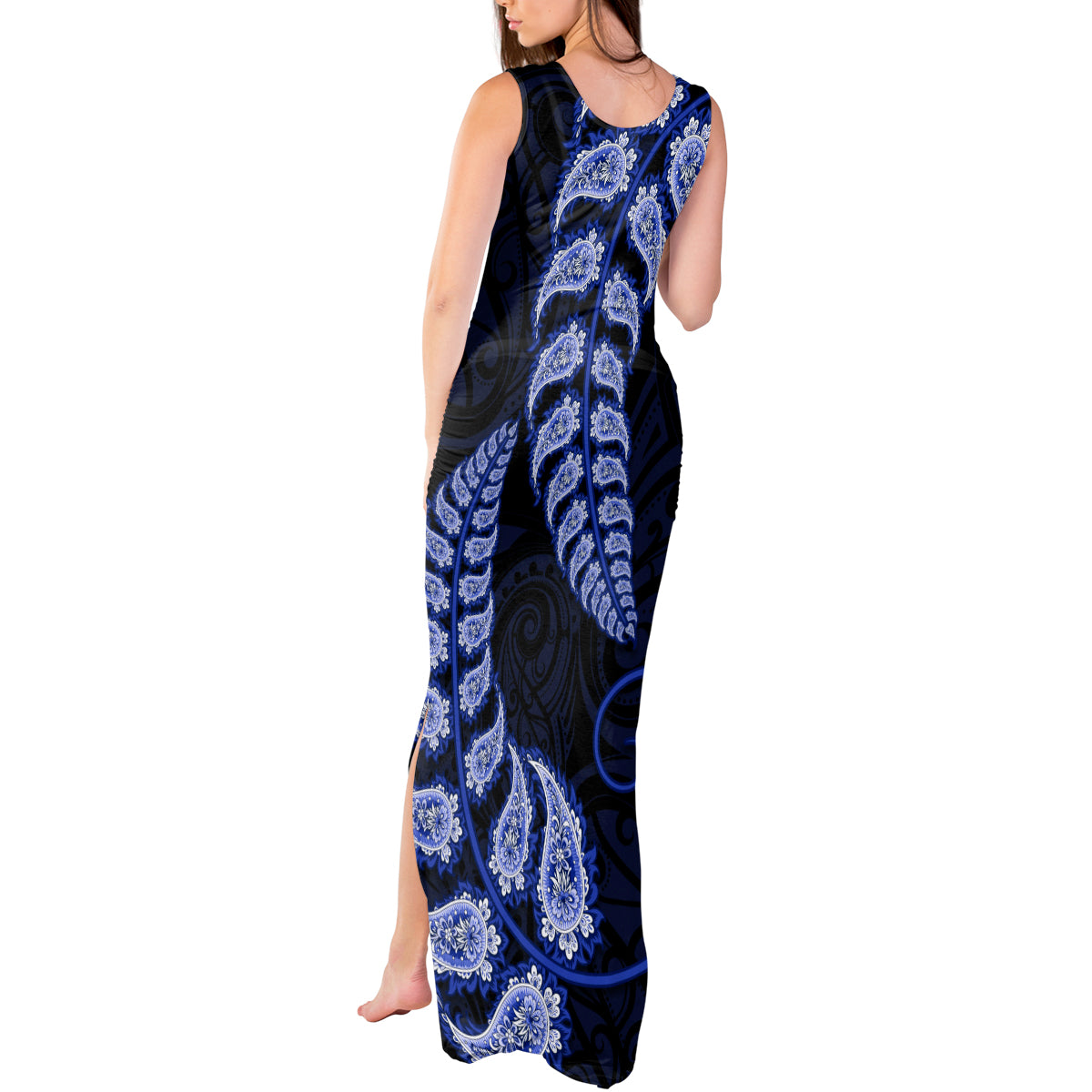 blue-new-zealand-paisley-silver-fern-tank-maxi-dress-aotearoa-maori