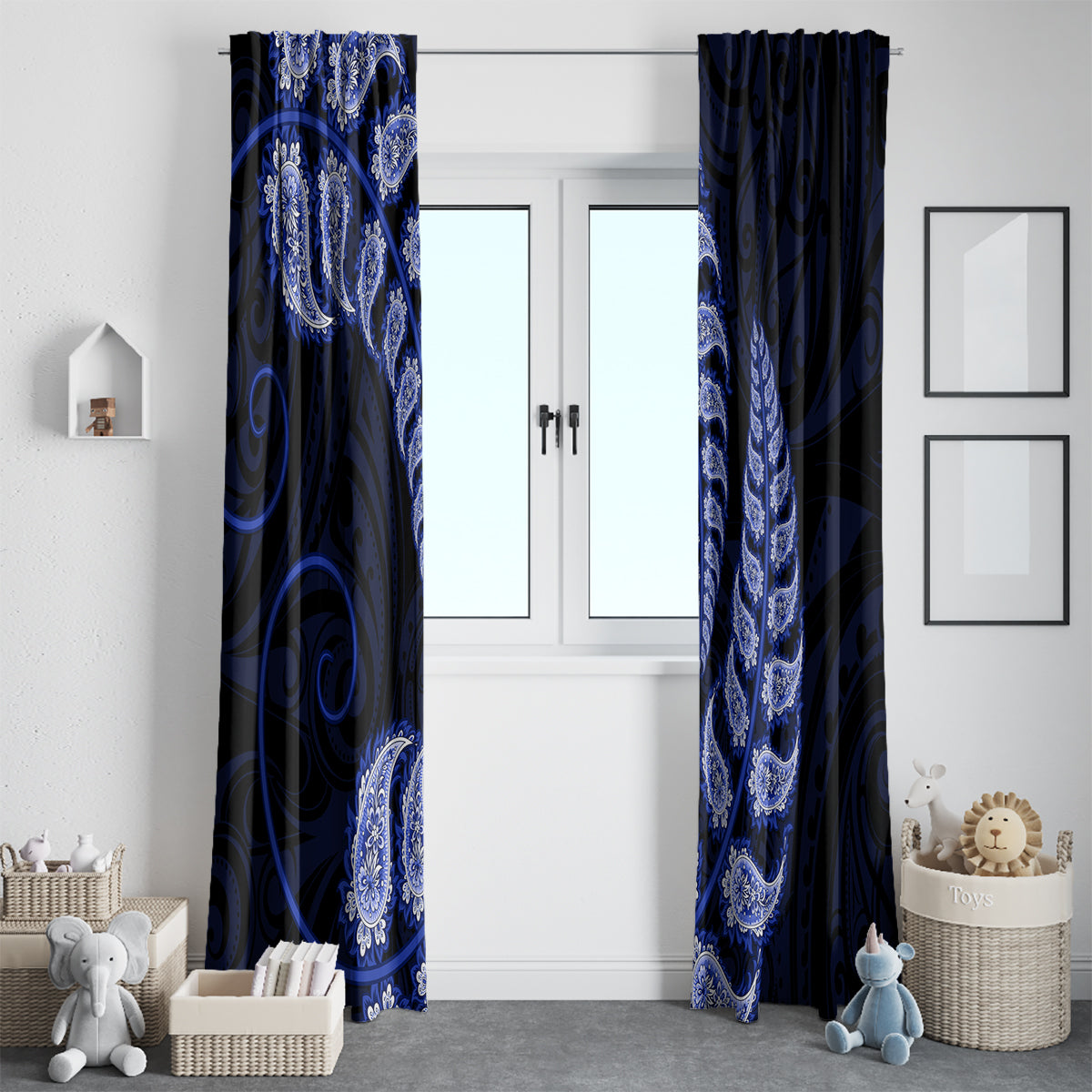 blue-new-zealand-paisley-silver-fern-window-curtain-aotearoa-maori