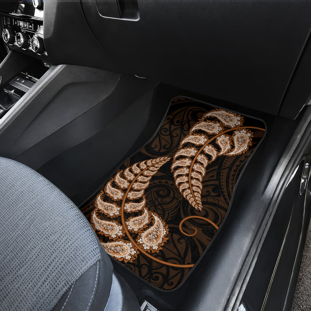 brown-new-zealand-paisley-silver-fern-car-mats-aotearoa-maori