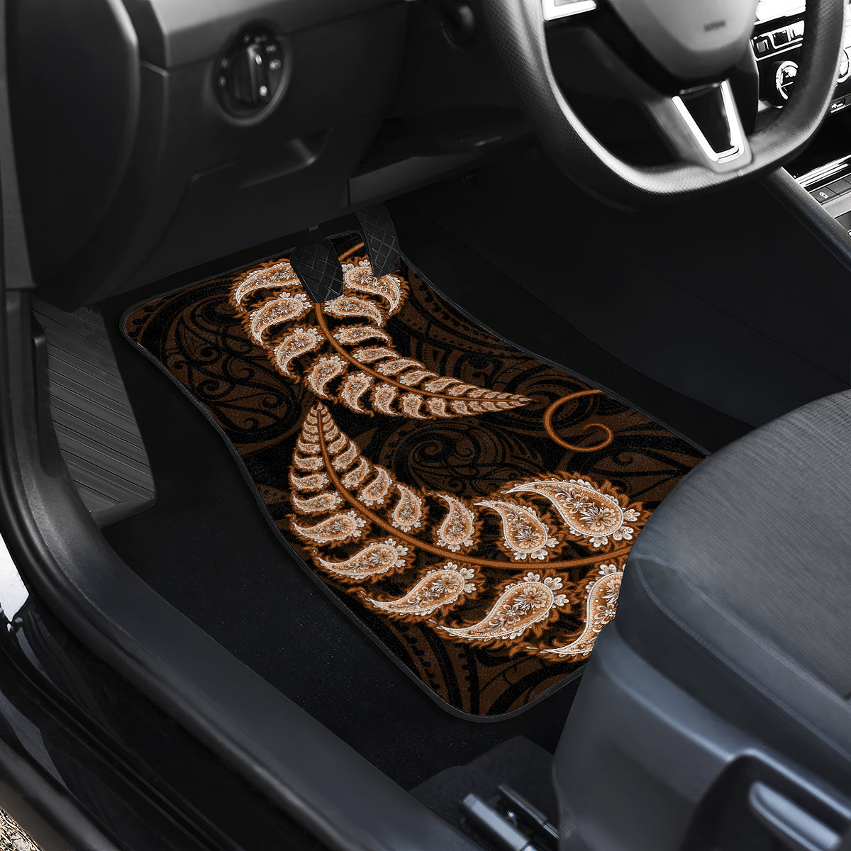 brown-new-zealand-paisley-silver-fern-car-mats-aotearoa-maori