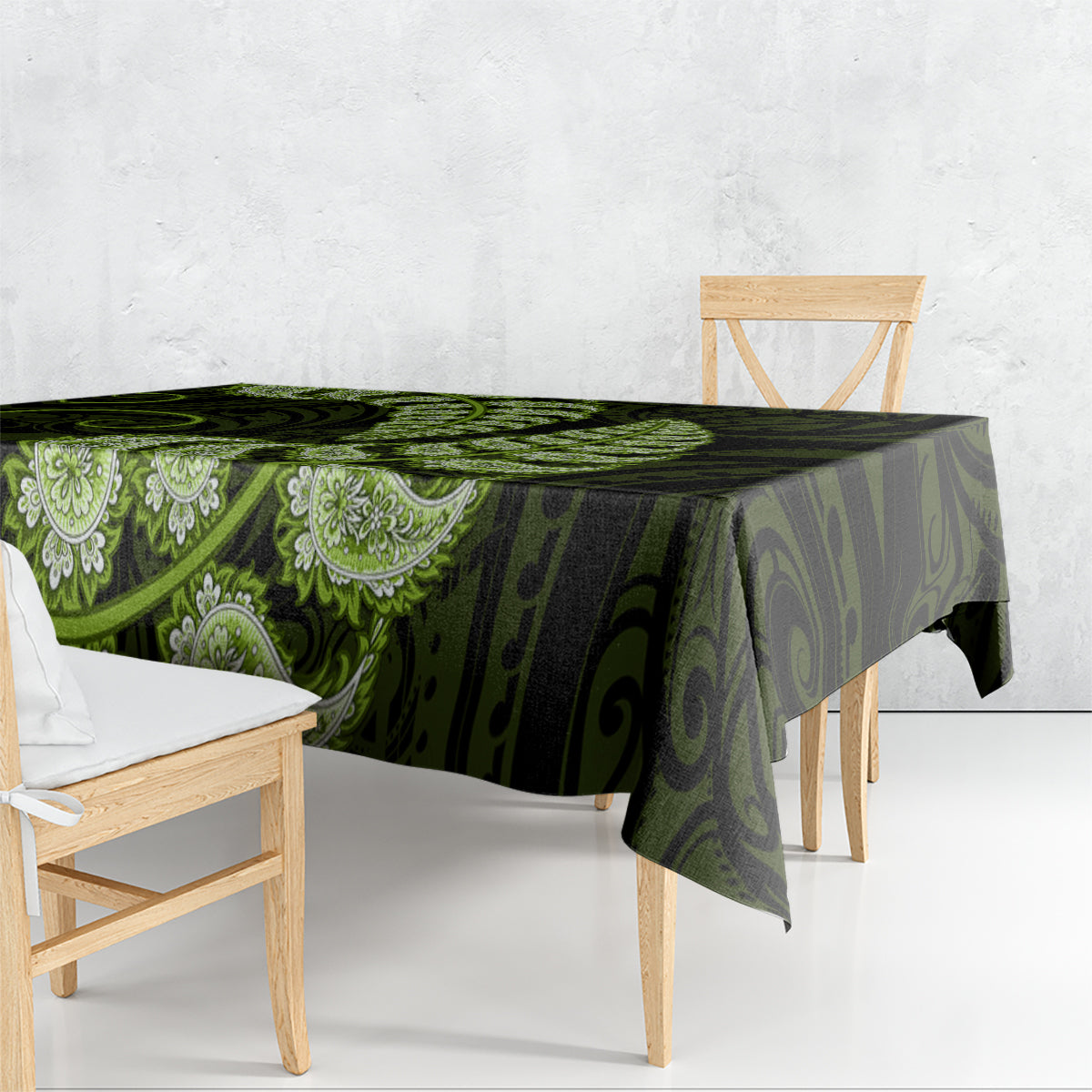 green-new-zealand-paisley-silver-fern-tablecloth-aotearoa-maori