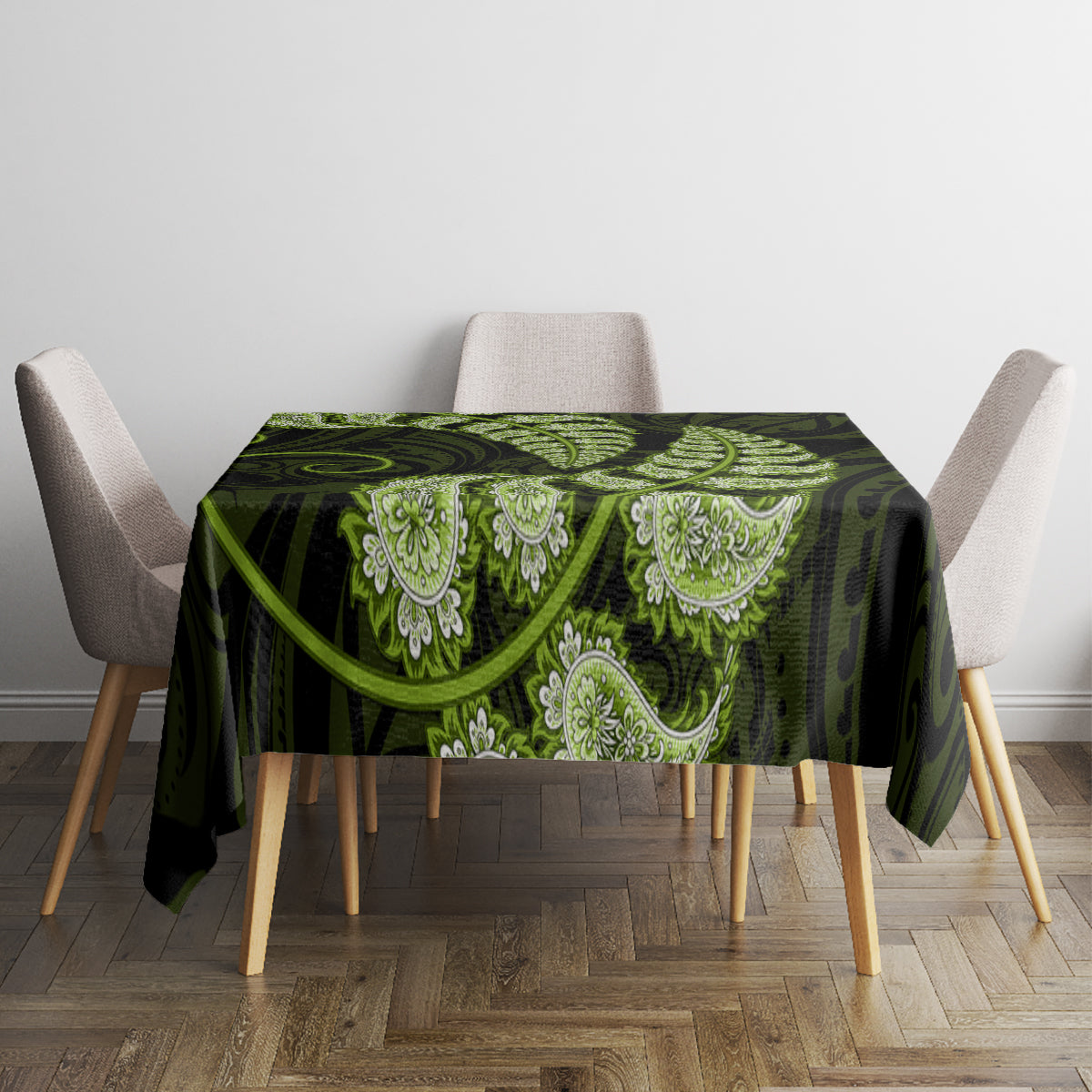 green-new-zealand-paisley-silver-fern-tablecloth-aotearoa-maori