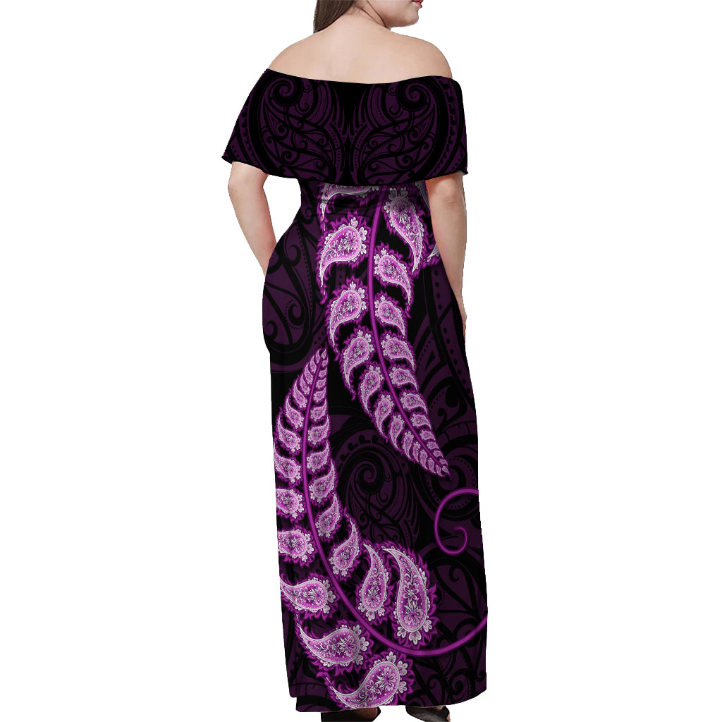 purple-new-zealand-paisley-silver-fern-off-shoulder-maxi-dress-aotearoa-maori