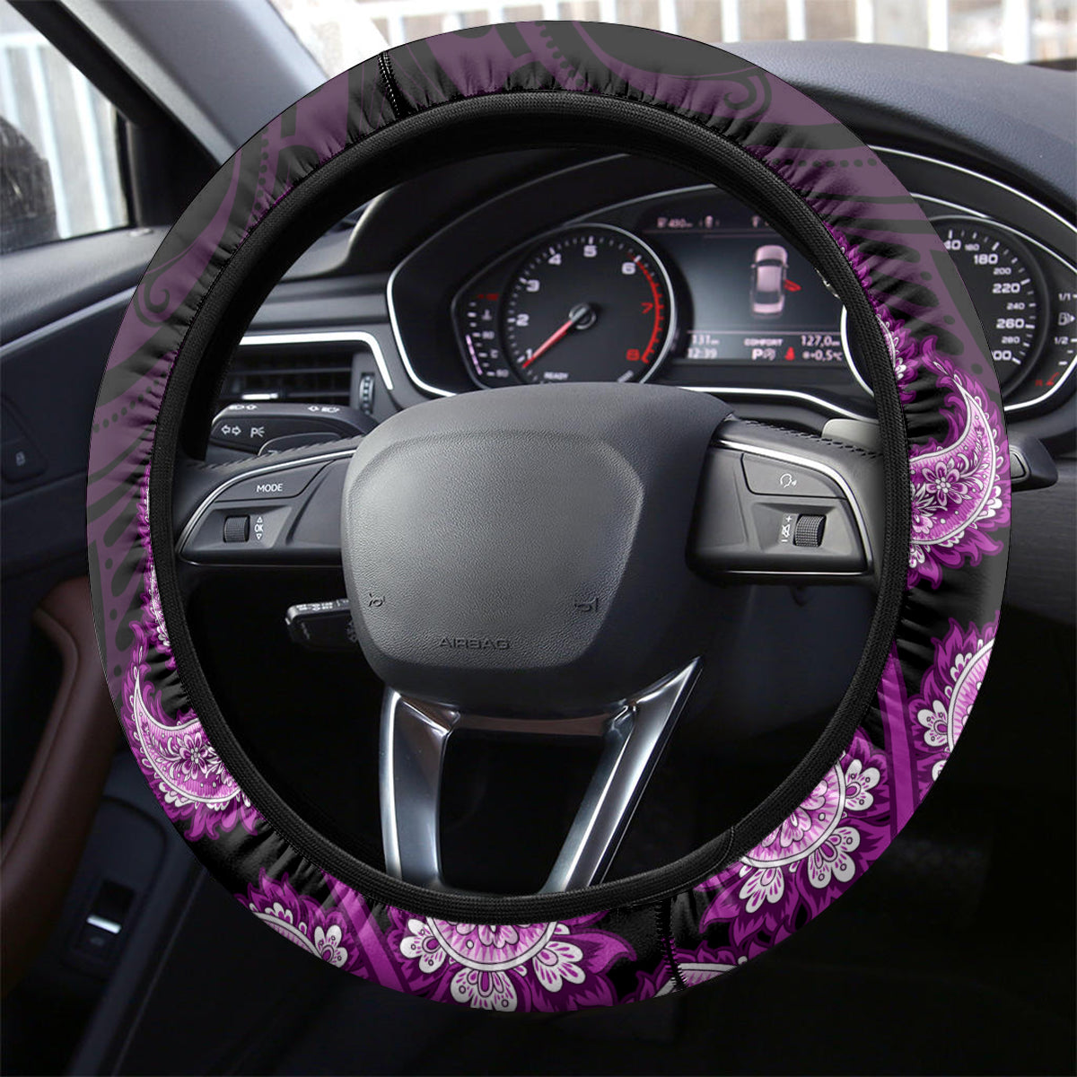 purple-new-zealand-paisley-silver-fern-steering-wheel-cover-aotearoa-maori