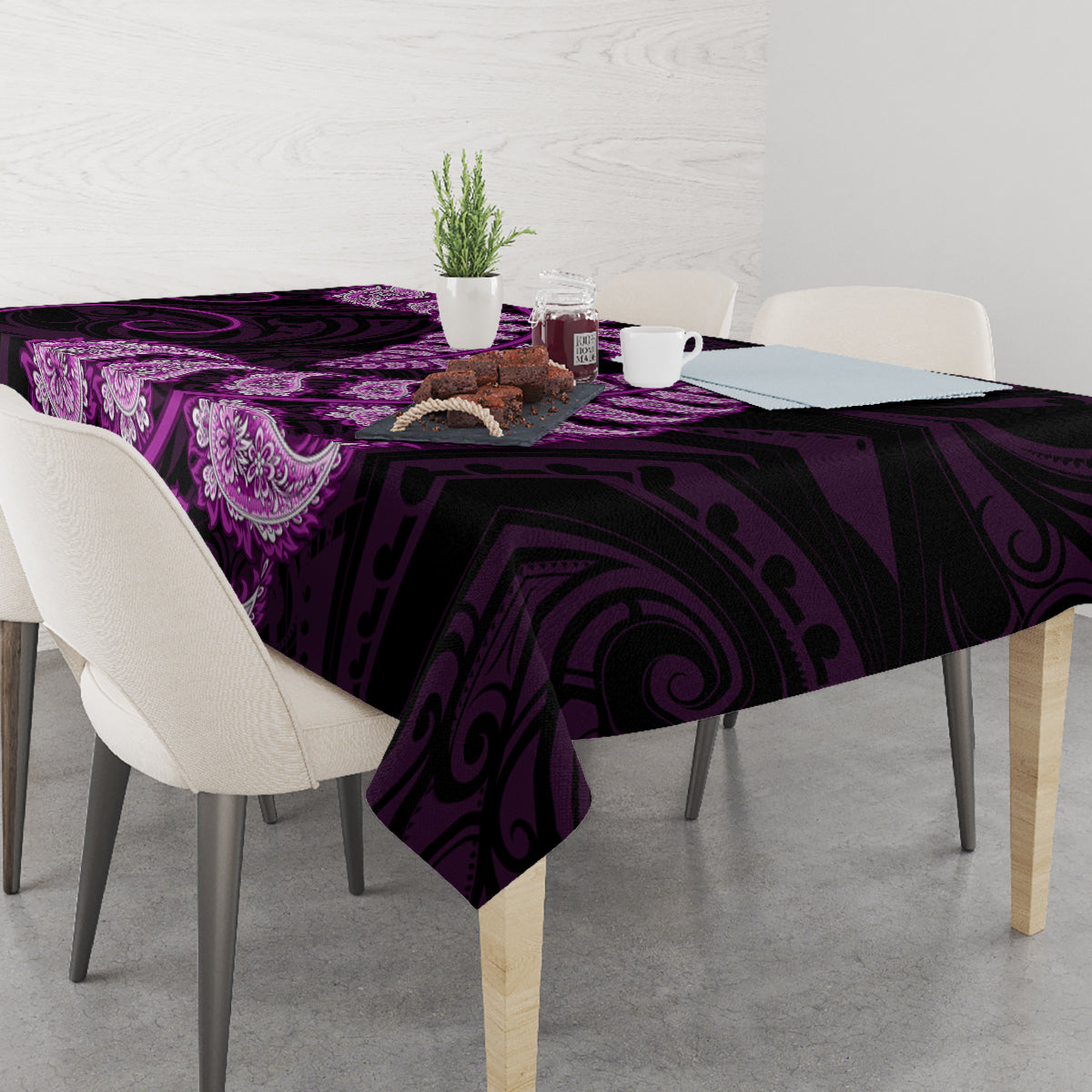 purple-new-zealand-paisley-silver-fern-tablecloth-aotearoa-maori