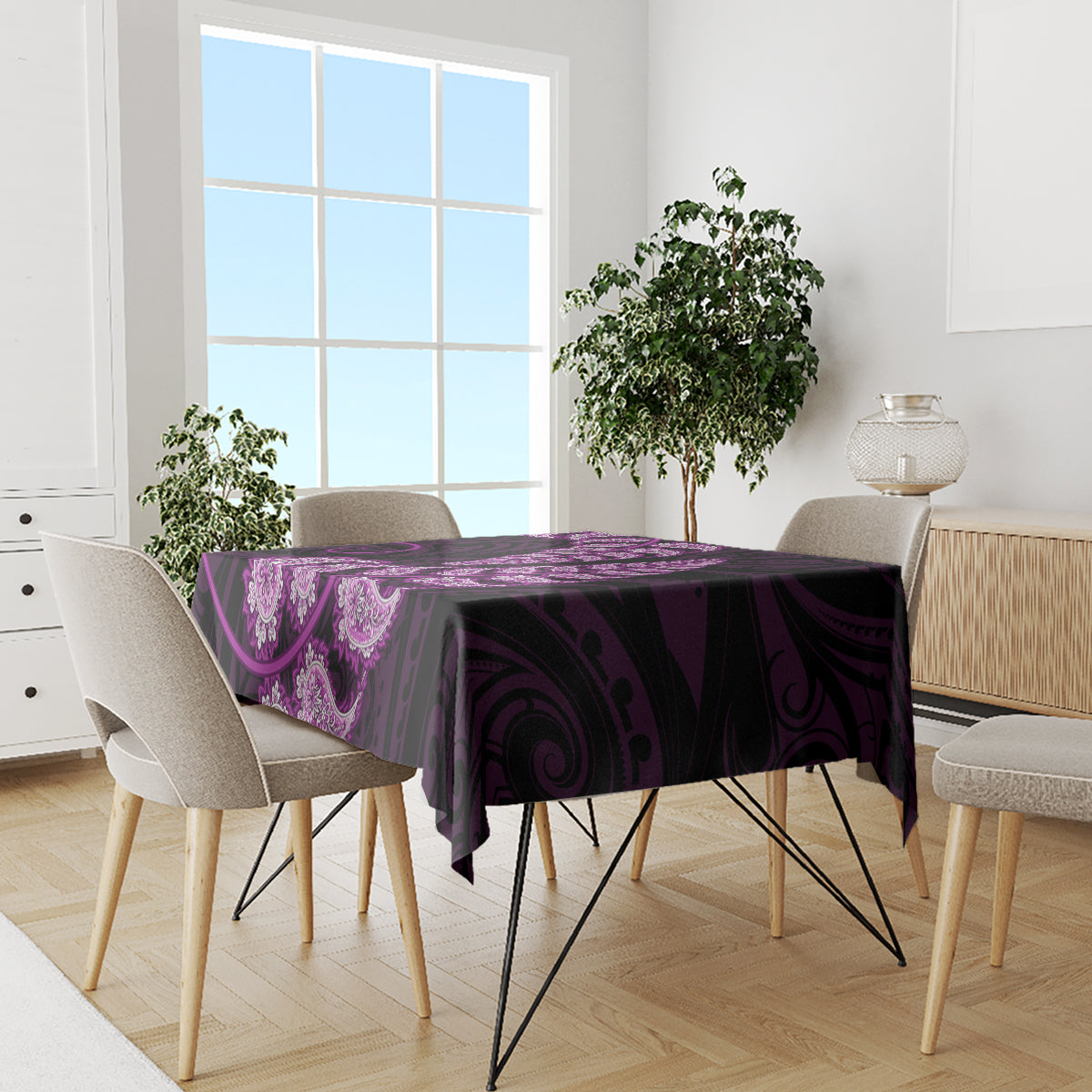 purple-new-zealand-paisley-silver-fern-tablecloth-aotearoa-maori
