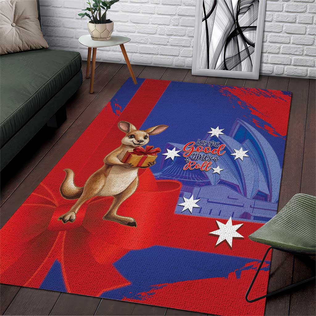 Happy Boxing Day Australia Area Rug Let The Good Time Roll! - Vibe Hoodie Shop