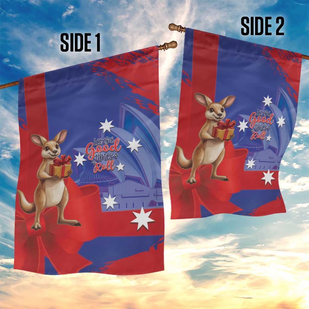 Happy Boxing Day Australia Garden Flag Let The Good Time Roll! - Vibe Hoodie Shop