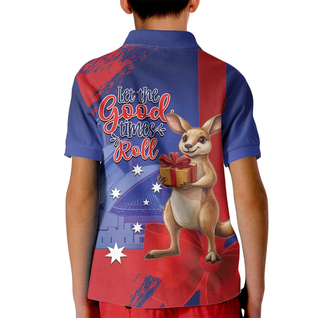 Happy Boxing Day Australia Kid Polo Shirt Let The Good Time Roll! - Vibe Hoodie Shop