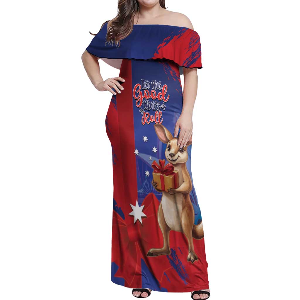 Happy Boxing Day Australia Off Shoulder Maxi Dress Let The Good Time Roll!