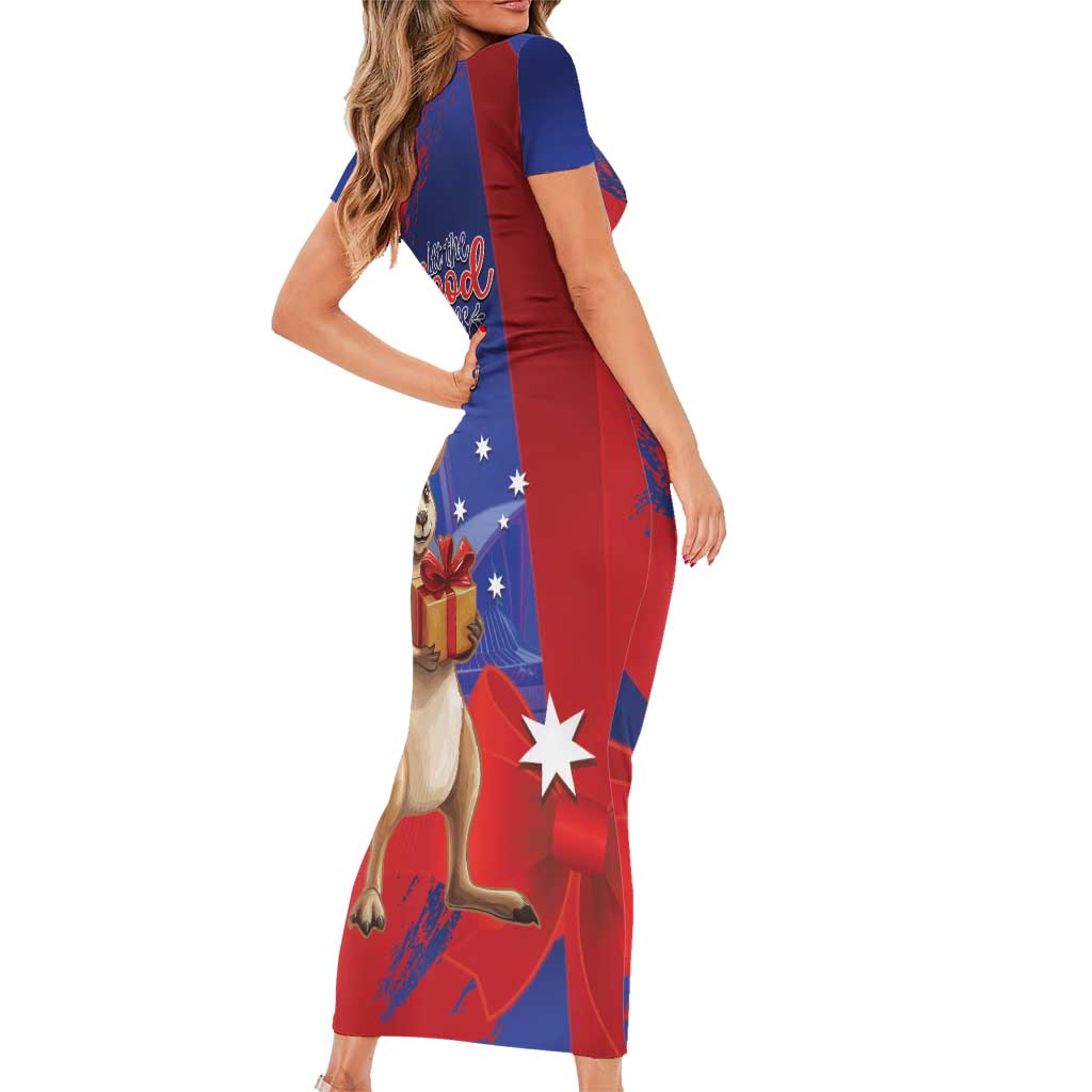 Happy Boxing Day Australia Short Sleeve Bodycon Dress Let The Good Time Roll!