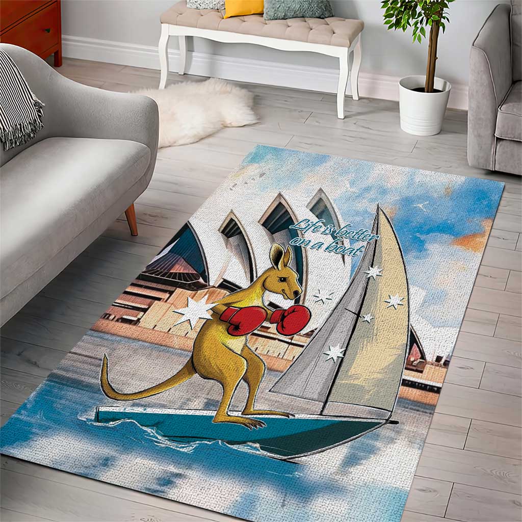 Australia Sailing Area Rug Life Is Better On A Boat - Vibe Hoodie Shop