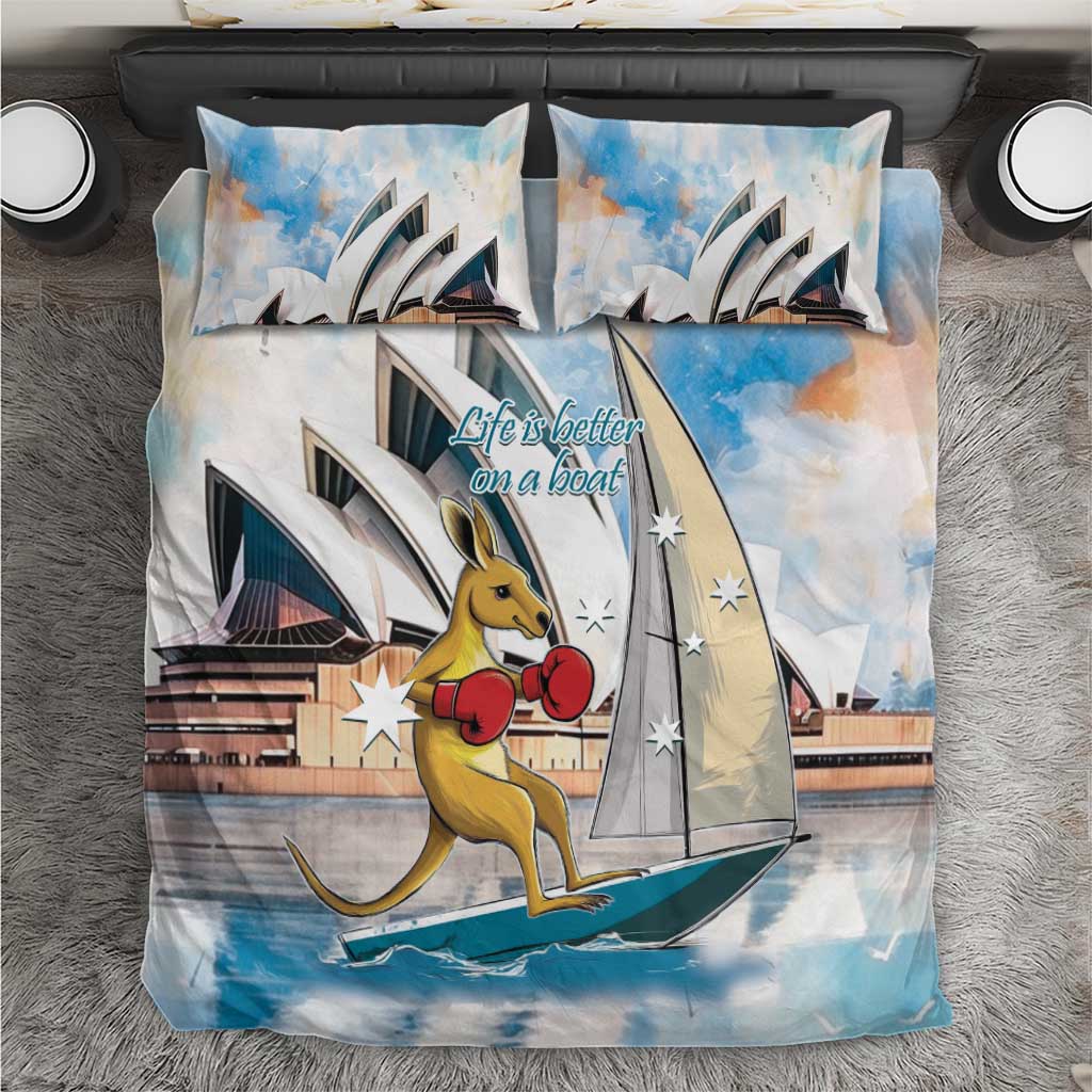 Australia Sailing Bedding Set Life Is Better On A Boat - Vibe Hoodie Shop