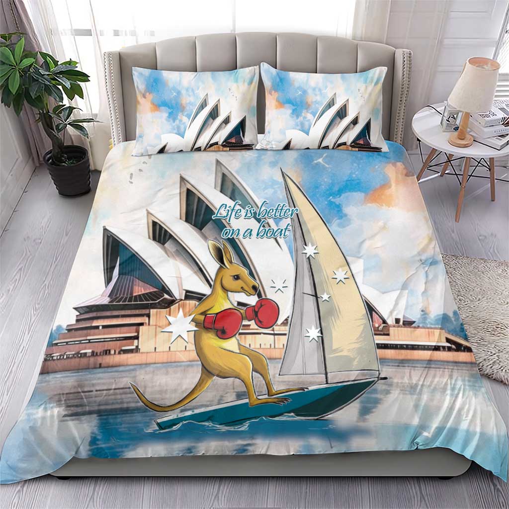 Australia Sailing Bedding Set Life Is Better On A Boat - Vibe Hoodie Shop