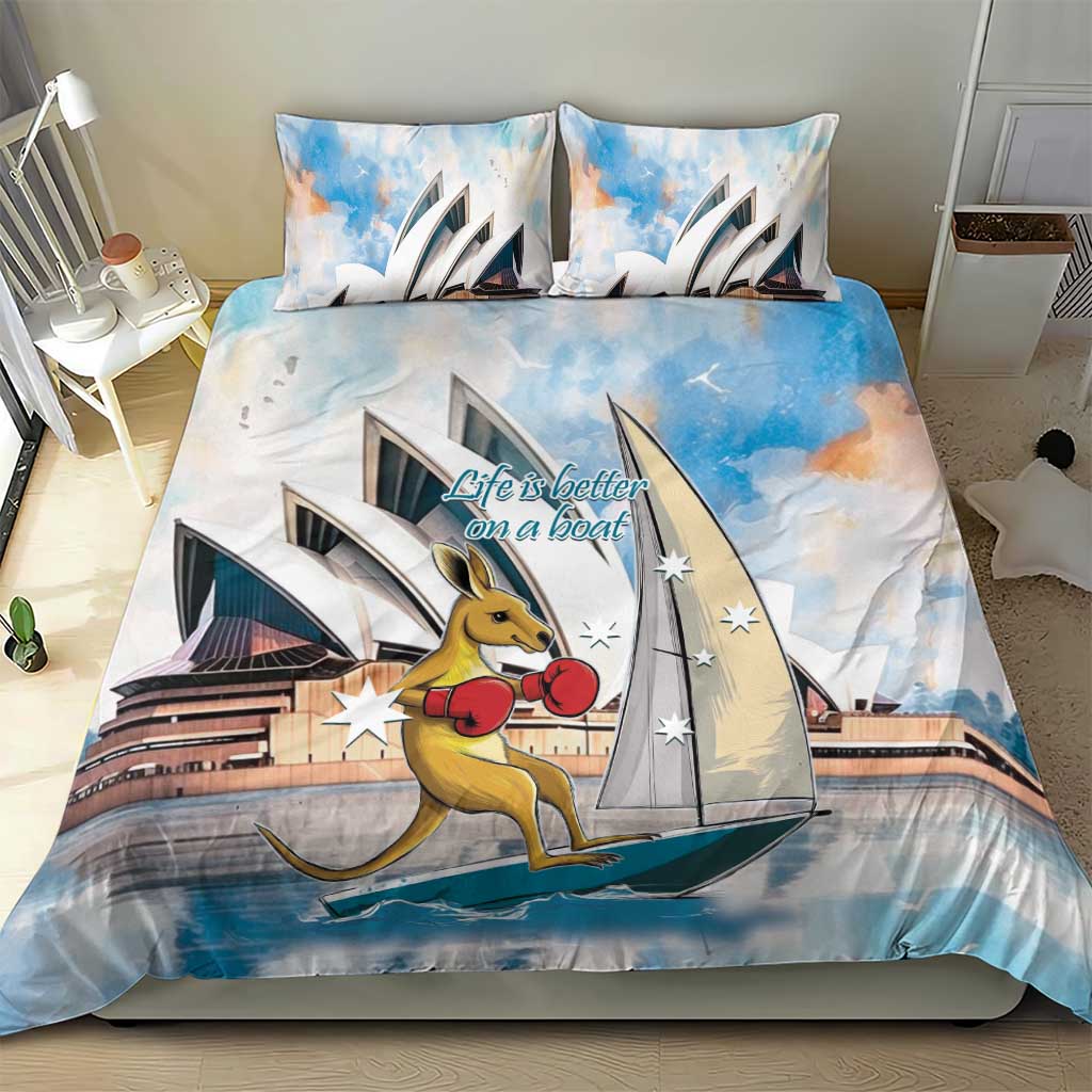 Australia Sailing Bedding Set Life Is Better On A Boat - Vibe Hoodie Shop