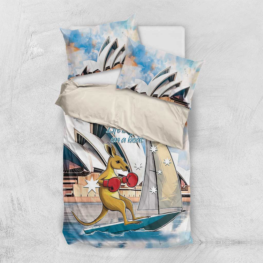 Australia Sailing Bedding Set Life Is Better On A Boat - Vibe Hoodie Shop