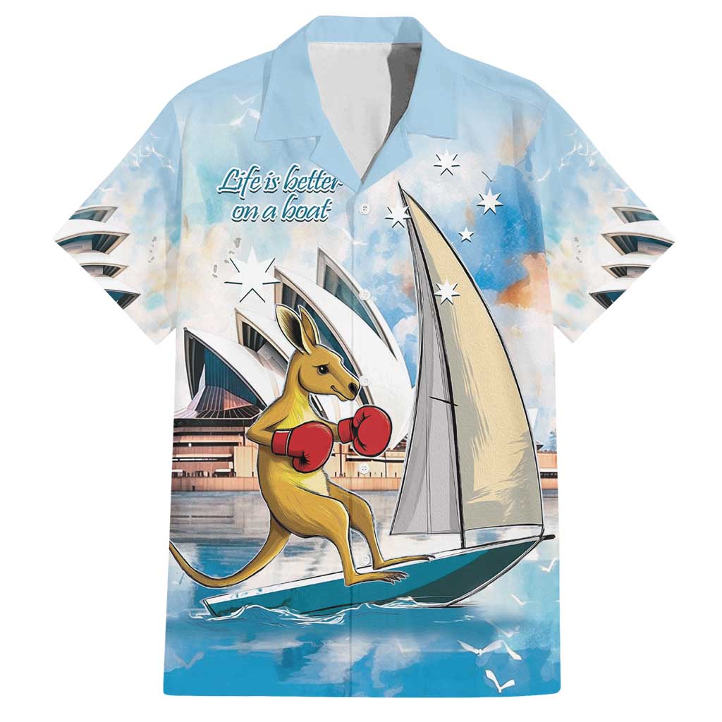 Personalised Australia Sailing Family Matching Long Sleeve Bodycon Dress and Hawaiian Shirt Life Is Better On A Boat