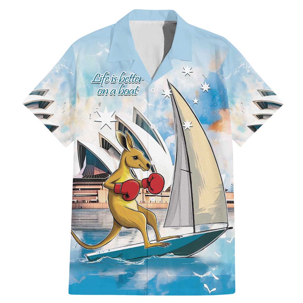 Personalised Australia Sailing Family Matching Mermaid Dress and Hawaiian Shirt Life Is Better On A Boat