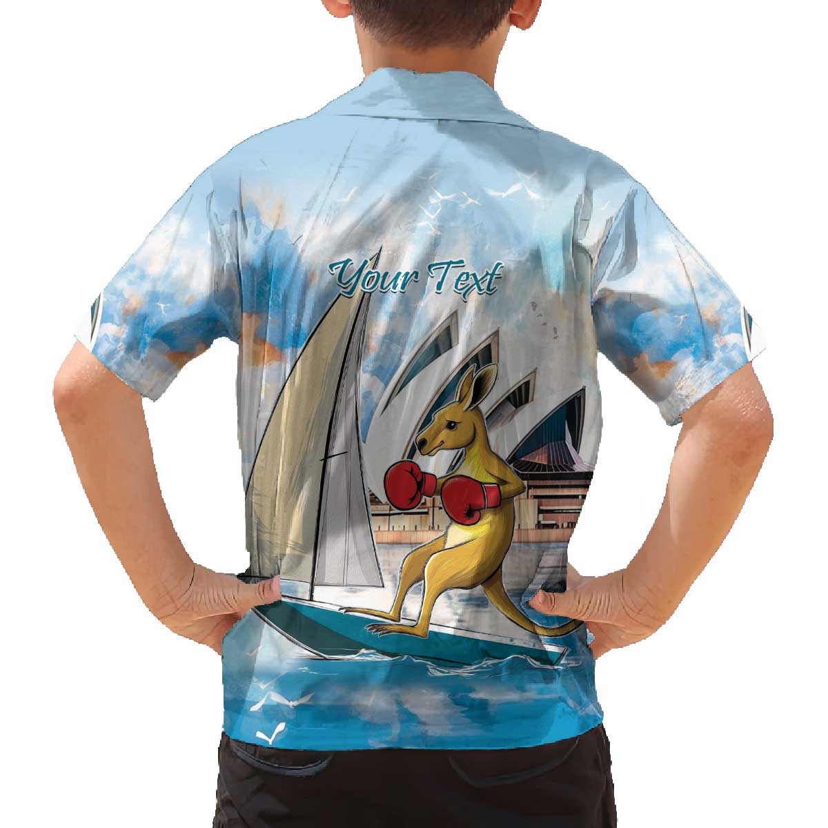 Personalised Australia Sailing Family Matching Off The Shoulder Long Sleeve Dress and Hawaiian Shirt Life Is Better On A Boat