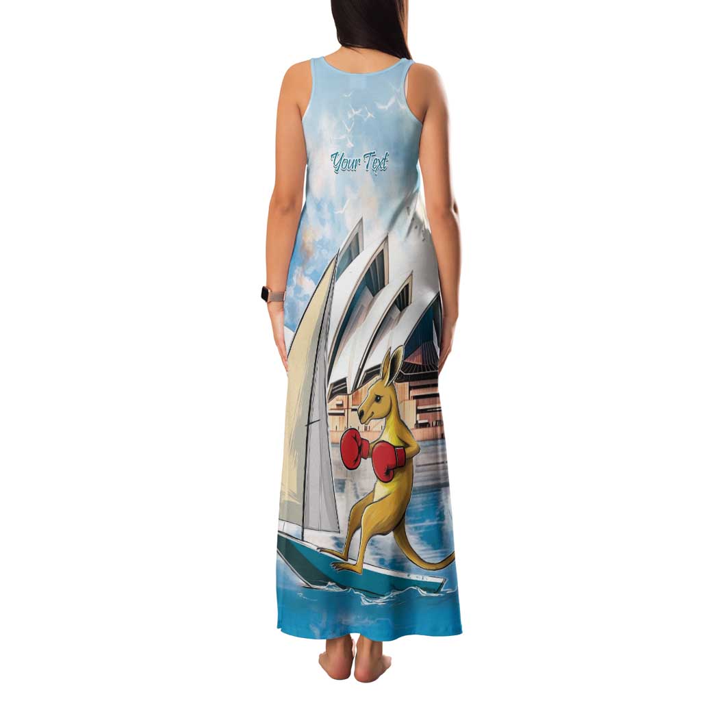 Personalised Australia Sailing Family Matching Tank Maxi Dress and Hawaiian Shirt Life Is Better On A Boat