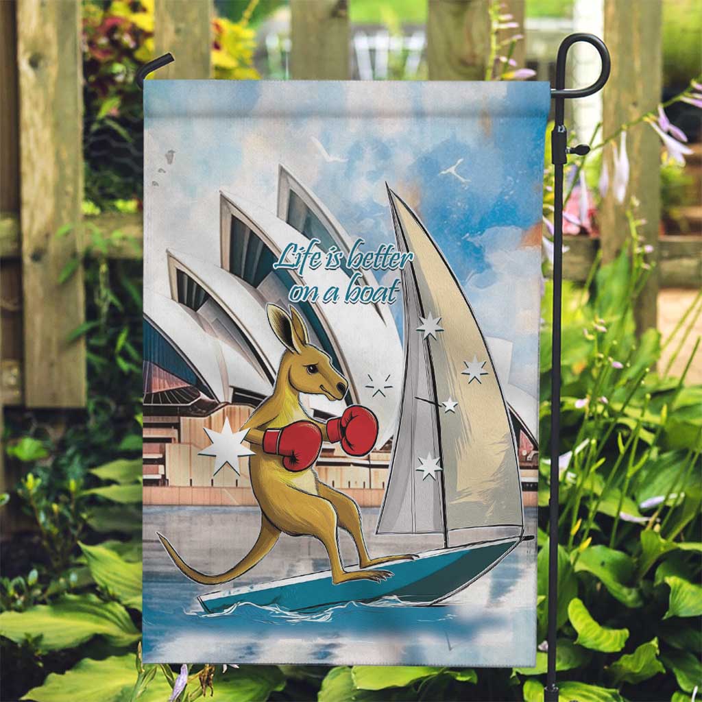 Australia Sailing Garden Flag Life Is Better On A Boat - Vibe Hoodie Shop