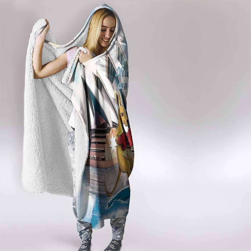 Personalised Australia Sailing Hooded Blanket Life Is Better On A Boat