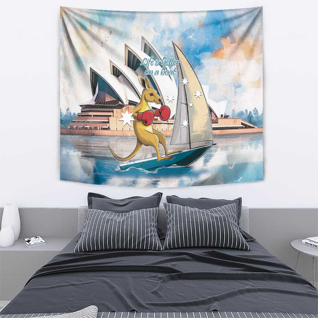 Australia Sailing Tapestry Life Is Better On A Boat - Vibe Hoodie Shop