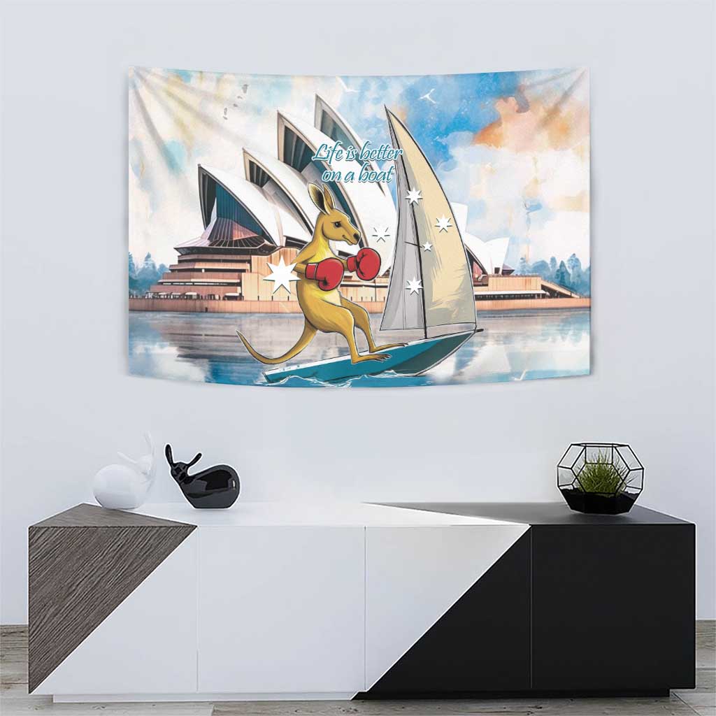 Australia Sailing Tapestry Life Is Better On A Boat - Vibe Hoodie Shop