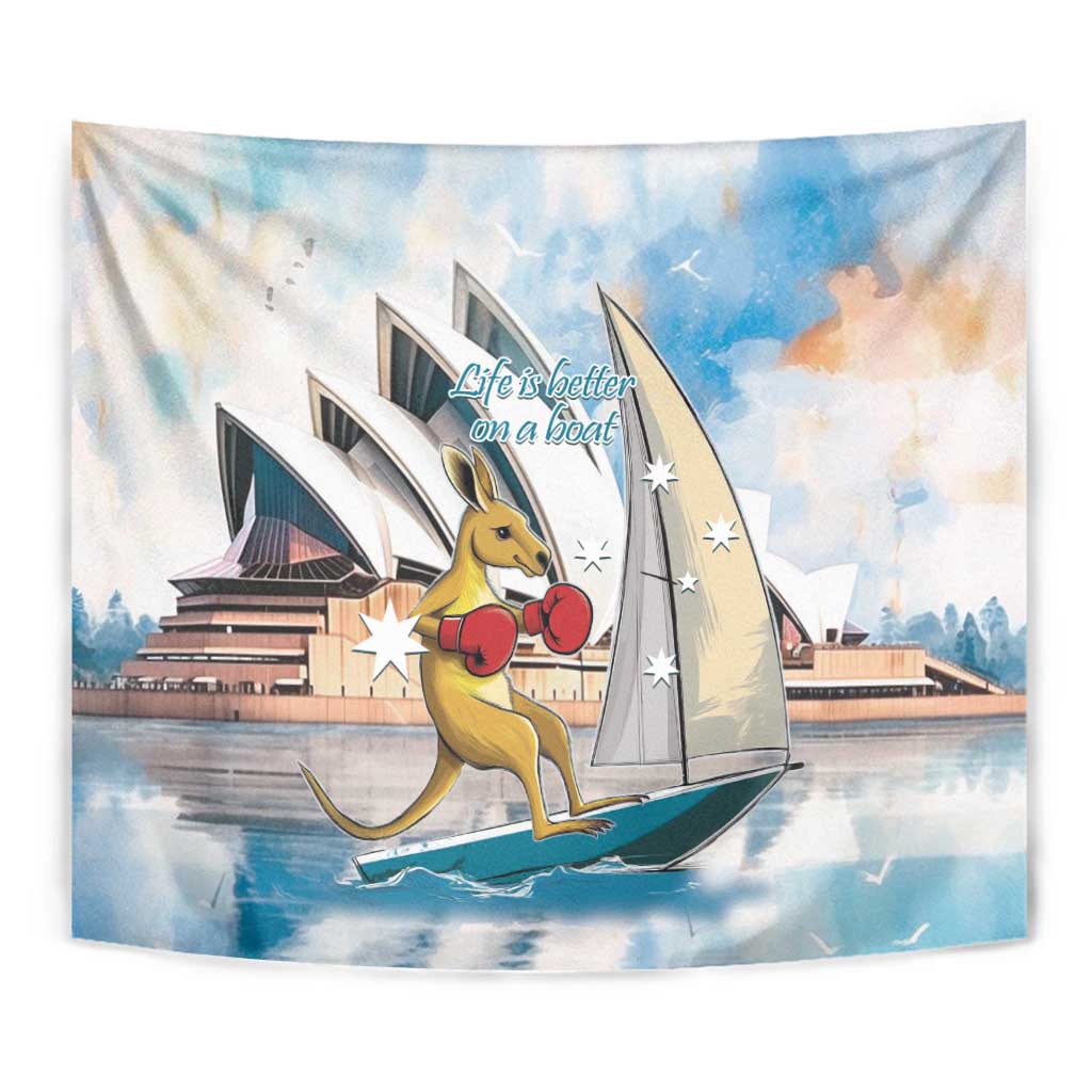 Australia Sailing Tapestry Life Is Better On A Boat - Vibe Hoodie Shop