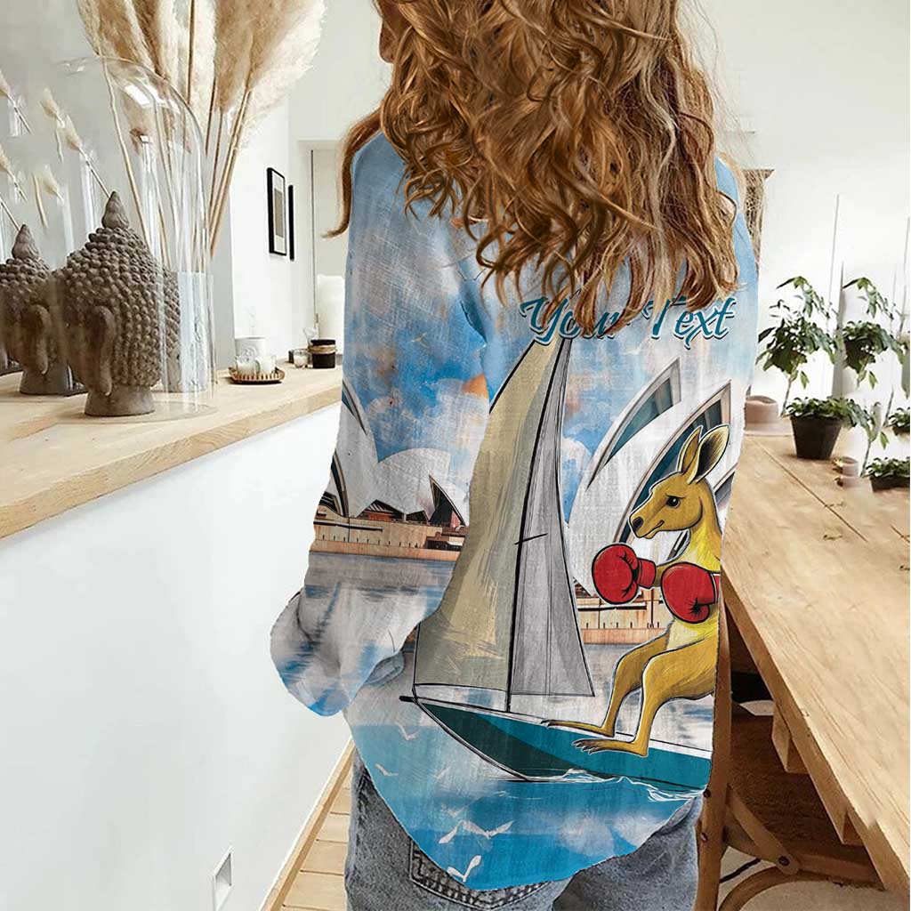 Personalised Australia Sailing Women Casual Shirt Life Is Better On A Boat - Vibe Hoodie Shop