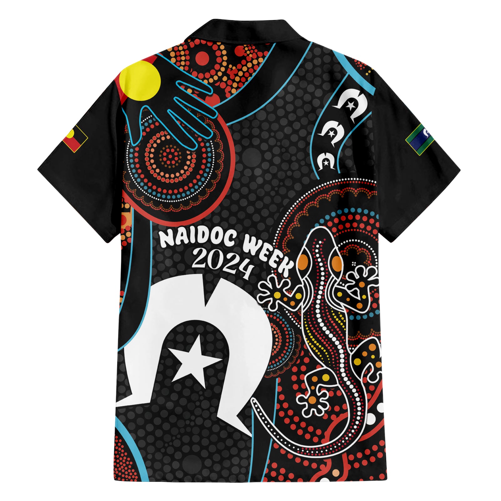 NAIDOC Week 2024 Hawaiian Shirt Keep The Fire Burning Indigenous Art - Vibe Hoodie Shop