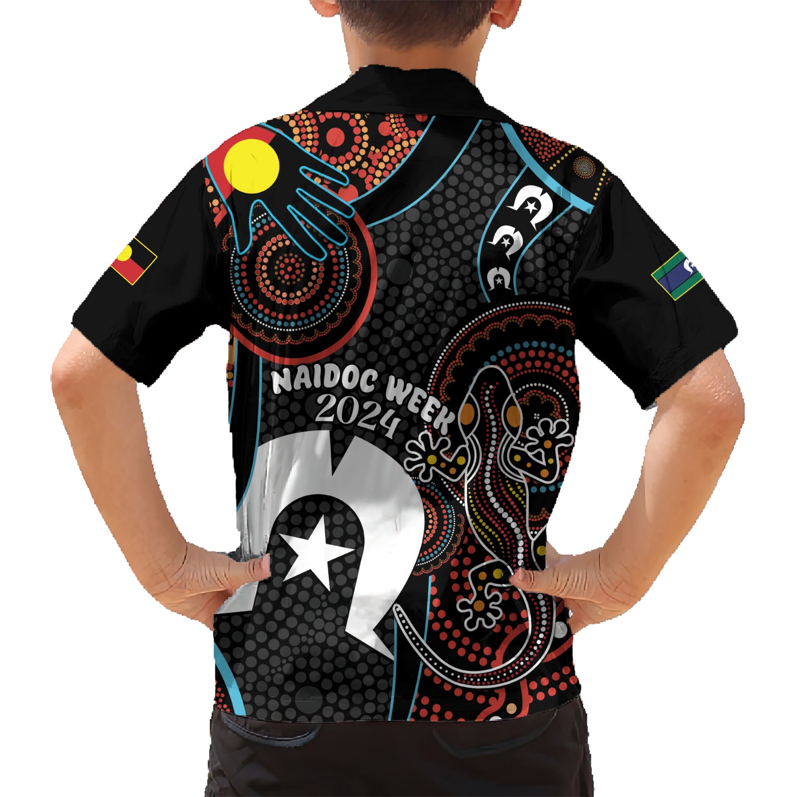 NAIDOC Week 2024 Hawaiian Shirt Keep The Fire Burning Indigenous Art - Vibe Hoodie Shop