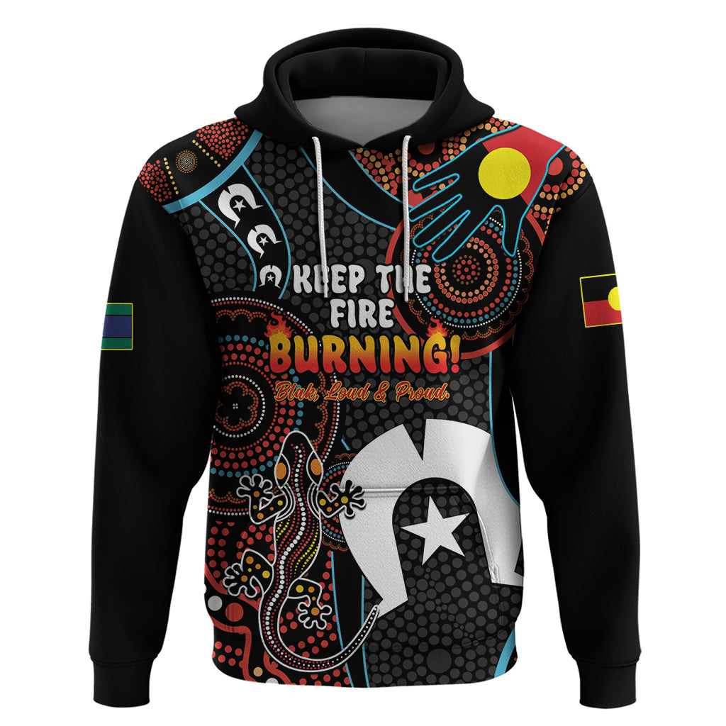 NAIDOC Week 2024 Hoodie Keep The Fire Burning Indigenous Art - Vibe Hoodie Shop