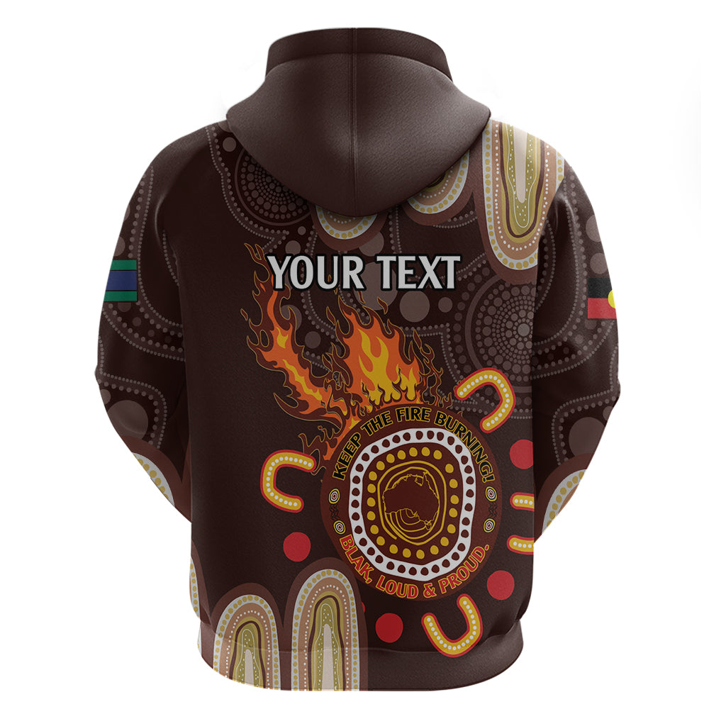 Personalised NAIDOC Week 2024 Hoodie Aussie Map With Aboriginal - Vibe Hoodie Shop