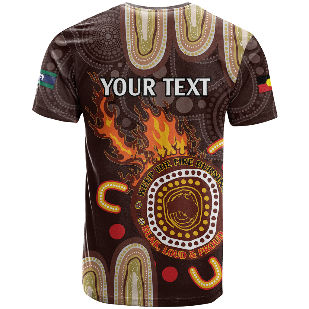 Personalised NAIDOC Week 2024 T Shirt Aussie Map With Aboriginal - Vibe Hoodie Shop